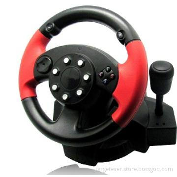 PS3/PS2/PC/XBOX360 4 in 1 Racing Steering Wheel with vibration